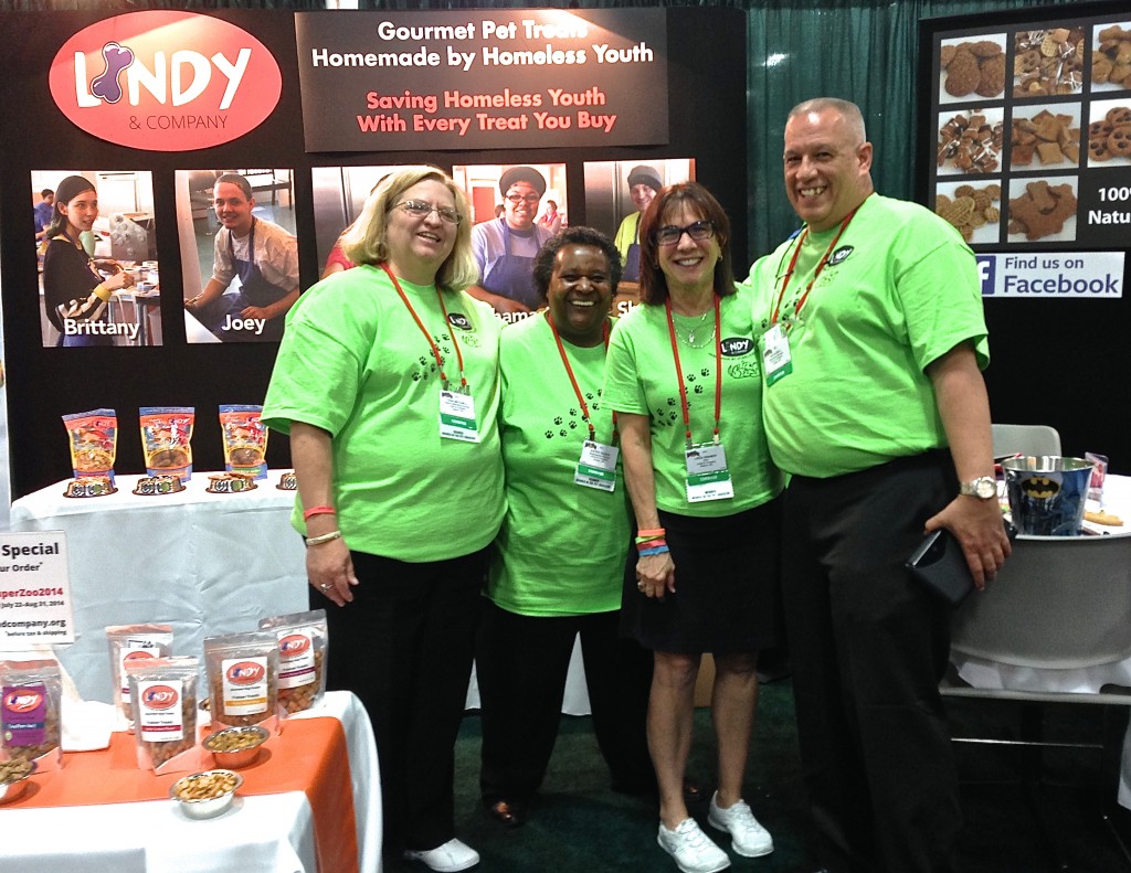 Team Lindy at SuperZoo, the happiest bunch of folks in the place!
