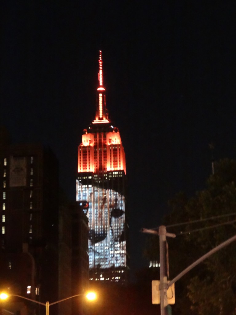 Endangered Species Projection Against Empire State Building