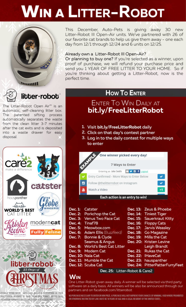 25 litter robot giveaways 