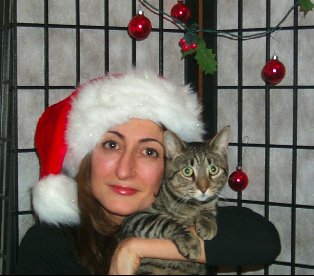 Kip and Tamar Arslanian I HAVE CAT celebrate Christmas