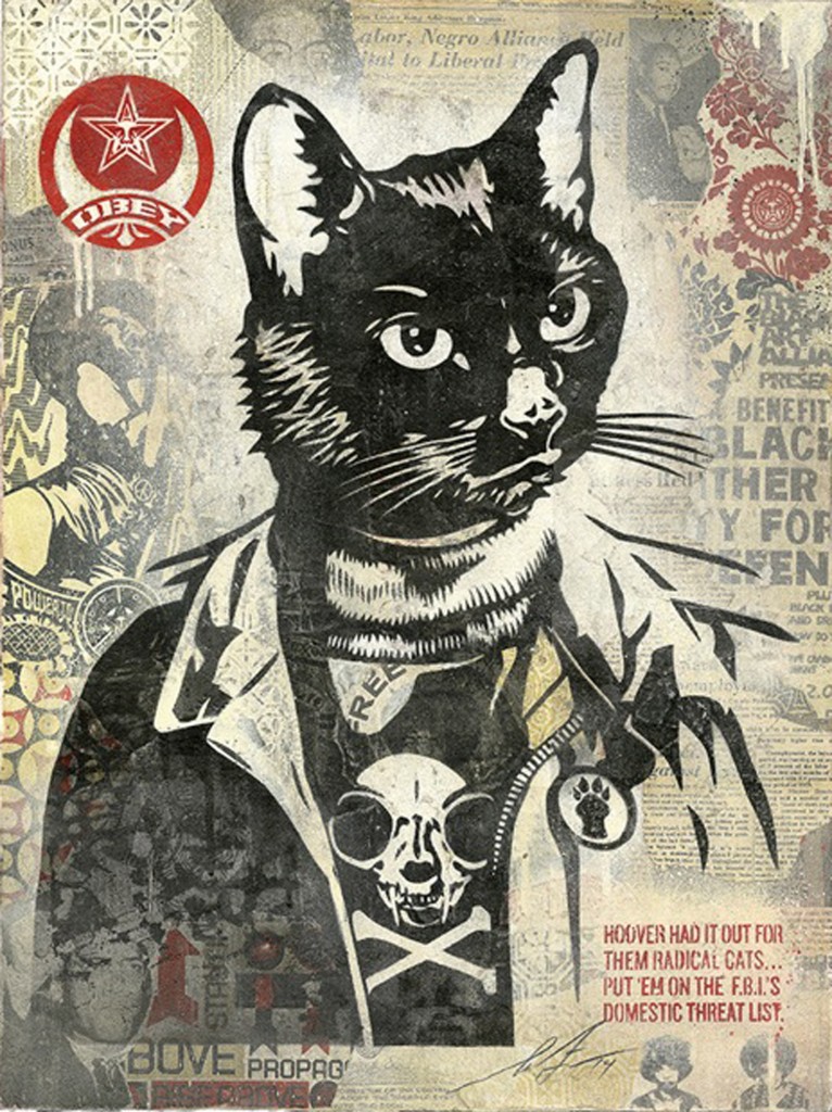 Shepard Fairey "Radical Cat"