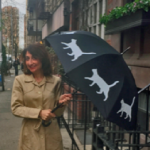Tamar Arslanian with Cat Umbrella